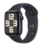 Apple Watch SE (GPS) - 2ª generazione - 40 mm - midnight aluminum - smartwatch con fascia sportiva - fluoroelastomero - midnight - dimensione della fascia: S/M - 32 GB - Wi-Fi, Bluetooth - 26.4 g